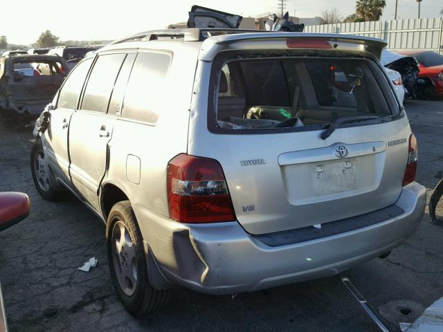 JTEDP21A140020274 - 2004 TOYOTA HIGHLANDER SILVER photo 3