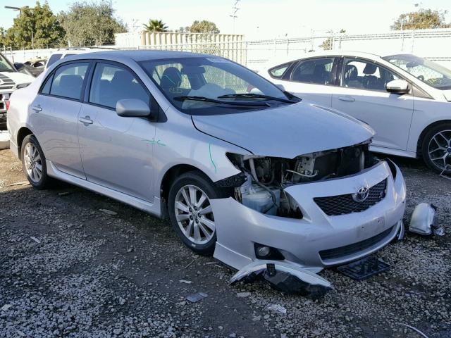 1NXBU40E19Z113621 - 2009 TOYOTA COROLLA BA SILVER photo 1