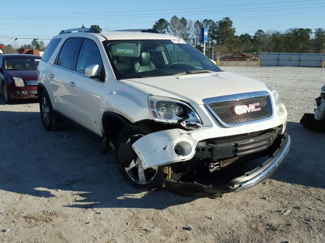 1GKLVMED0AJ129650 - 2010 GMC ACADIA SLT WHITE photo 1