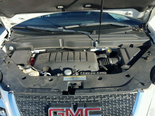 1GKLVMED0AJ129650 - 2010 GMC ACADIA SLT თეთრი ფოტო 7