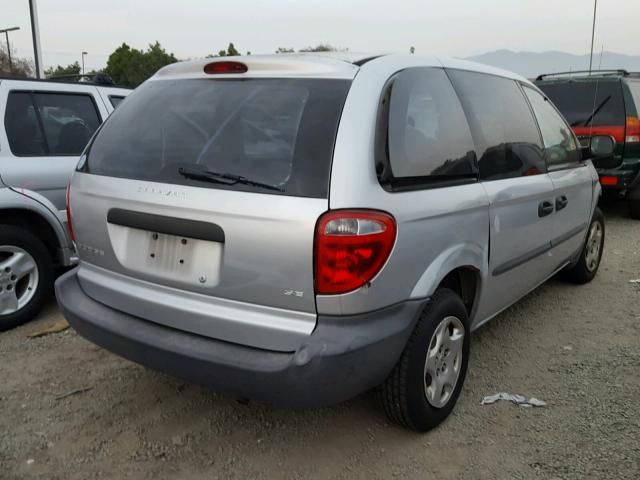 1D4GP25BX3B206082 - 2003 DODGE CARAVAN SE SILVER photo 4