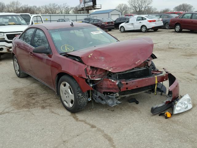 1G2ZG57N784236641 - 2008 PONTIAC G6 BASE RED photo 1