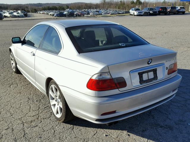 WBABN33461JW50535 - 2001 BMW 325 CI SILVER photo 3