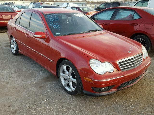 WDBRF52H67F924938 - 2007 MERCEDES-BENZ C 230 RED photo 1