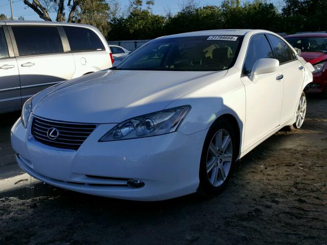 JTHBJ46G392325713 - 2009 LEXUS ES 350 WHITE photo 2