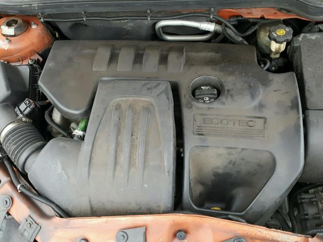 1G1AL52F557529851 - 2005 CHEVROLET COBALT LS ORANGE photo 7