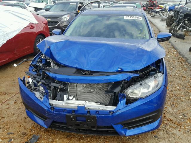 19XFC2F70HE078749 - 2017 HONDA CIVIC EX BLUE photo 9