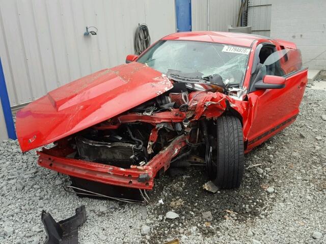 1ZVFT80N755133485 - 2005 FORD MUSTANG RED photo 2