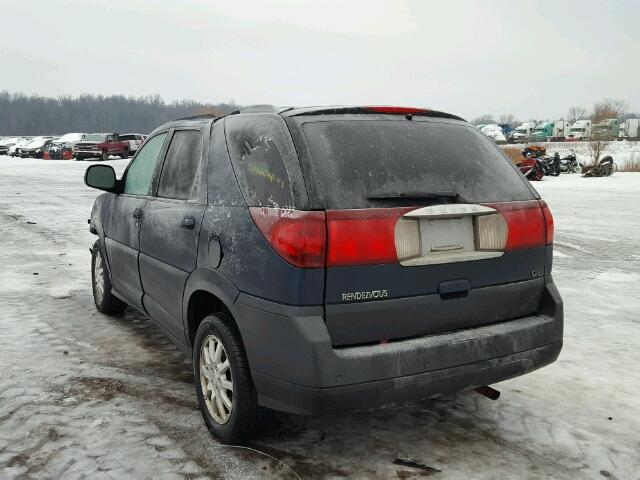 3G5DA03E65S523293 - 2005 BUICK RENDEZVOUS BLUE photo 3