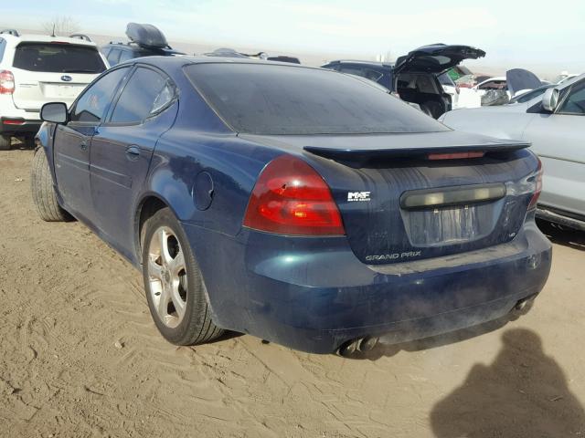 2G2WC52C051346362 - 2005 PONTIAC GRAND PRIX BLUE photo 3