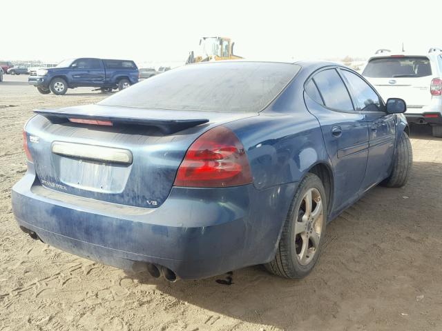 2G2WC52C051346362 - 2005 PONTIAC GRAND PRIX BLUE photo 4