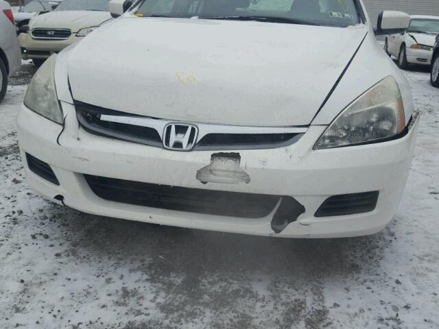 1HGCM66547A081470 - 2007 HONDA ACCORD EX WHITE photo 9