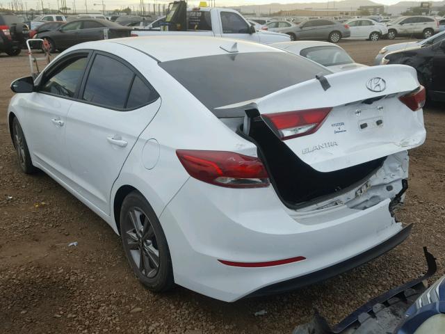 5NPD84LF1HH009337 - 2017 HYUNDAI ELANTRA SE WHITE photo 3