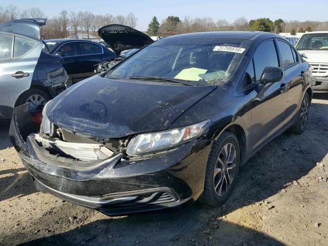 19XFB2F81DE033387 - 2013 HONDA CIVIC EX BLACK photo 2