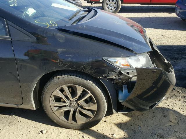 19XFB2F81DE033387 - 2013 HONDA CIVIC EX შავი ფოტო 9