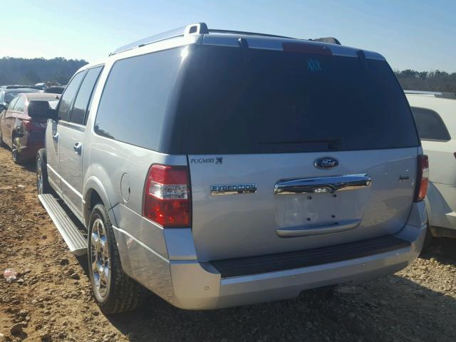 1FMJK1K59DEF19307 - 2013 FORD EXPEDITION SILVER photo 3