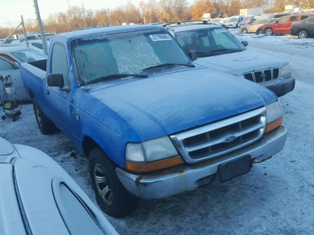 1FTYR10V0YPA32847 - 2000 FORD RANGER BLUE photo 1