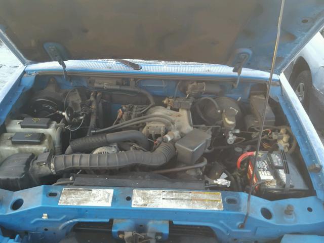 1FTYR10V0YPA32847 - 2000 FORD RANGER BLUE photo 7