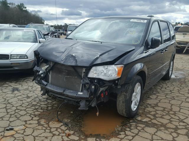 2C4RDGDG7DR587322 - 2013 DODGE GRAND CARA BLACK photo 2