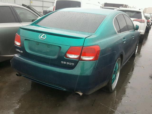 JTHBH96S565016784 - 2006 LEXUS GS GENERAT GREEN photo 4