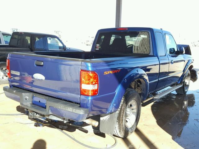 1FTYR44E39PA54967 - 2009 FORD RANGER SUP BLUE photo 4