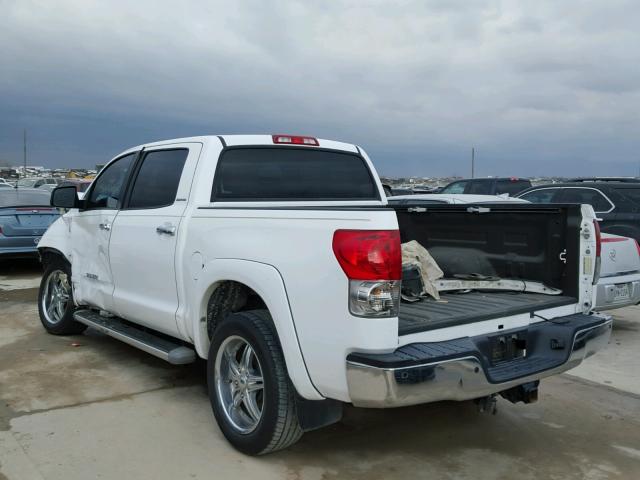 5TFEV58157X030565 - 2007 TOYOTA TUNDRA CRE WHITE photo 3