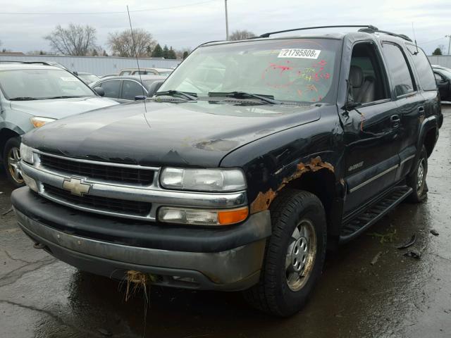 1GNEK13T51J218322 - 2001 CHEVROLET TAHOE K150 BLACK photo 2