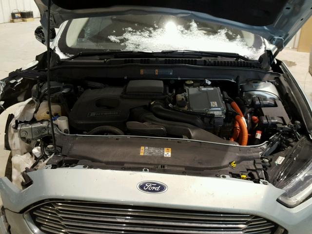 3FA6P0RU4DR358063 - 2013 FORD FUSION TIT BLUE photo 7