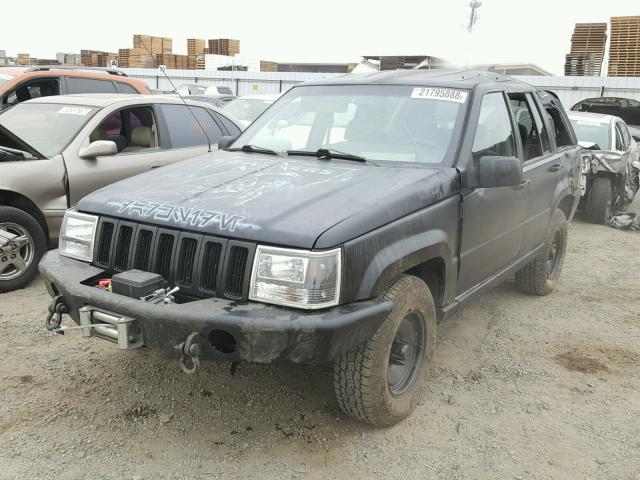 1J4FX58S0WC233256 - 1998 JEEP GRAND CHER BLACK photo 2