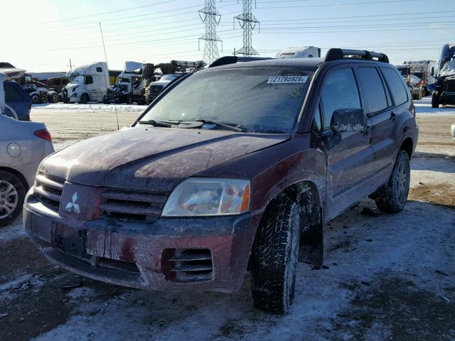 4A4MN21S55E071437 - 2005 MITSUBISHI ENDEAVOR L BURGUNDY photo 2