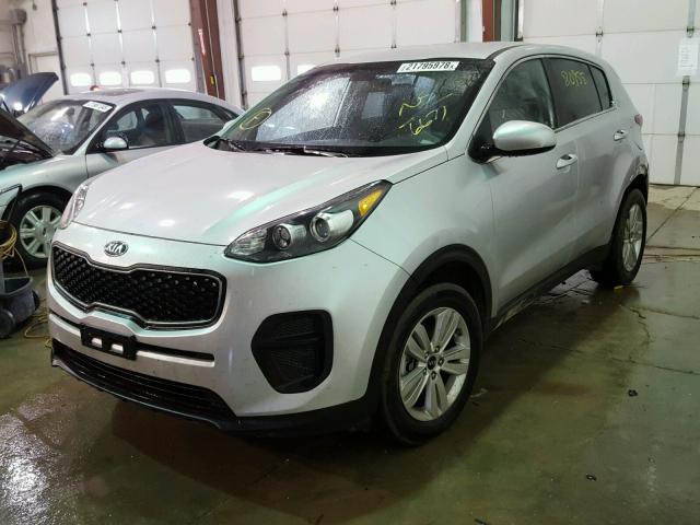 KNDPM3AC0H7116671 - 2017 KIA SPORTAGE L SILVER photo 2