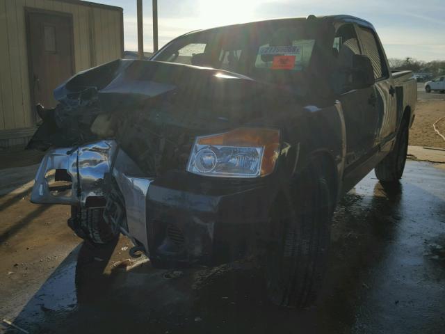 1N6BA07D69N303490 - 2009 NISSAN TITAN XE BLUE photo 2