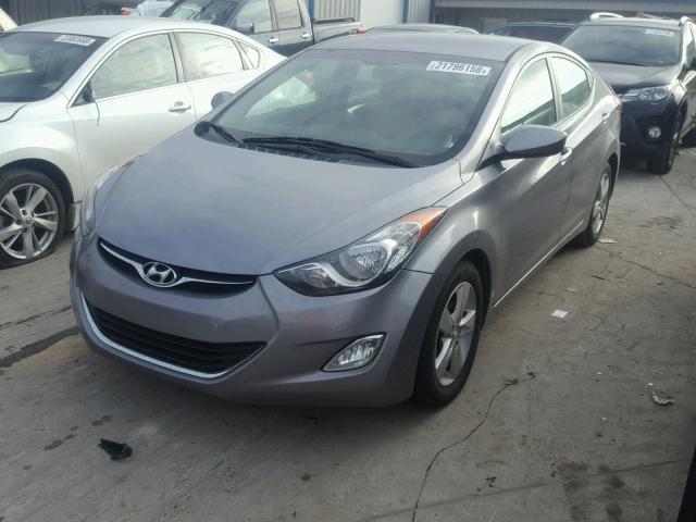 KMHDH4AE8DU535275 - 2013 HYUNDAI ELANTRA GL SILVER photo 2