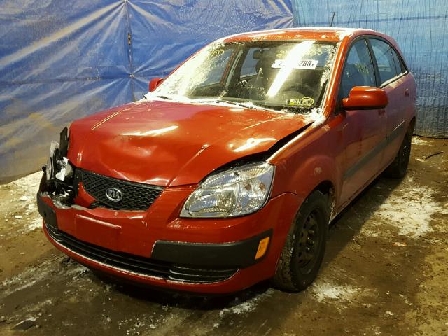 KNADE243796517273 - 2009 KIA RIO 5 SX ORANGE photo 2