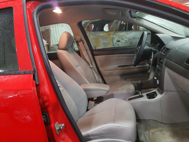 1G1AL58F087332100 - 2008 CHEVROLET COBALT LT RED photo 5