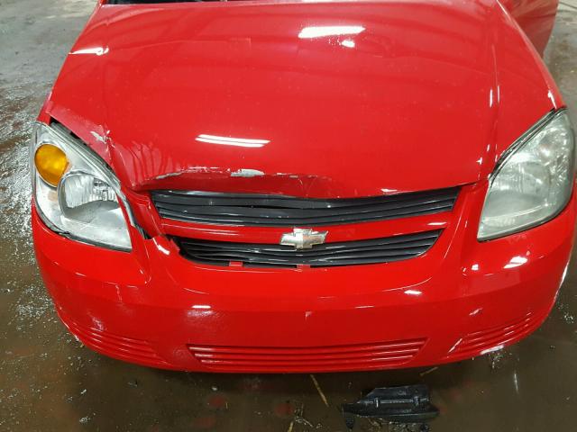 1G1AL58F087332100 - 2008 CHEVROLET COBALT LT RED photo 7