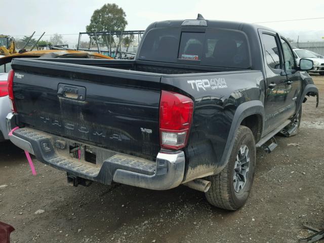 5TFCZ5AN6HX065447 - 2017 TOYOTA TACOMA DOU BLACK photo 4