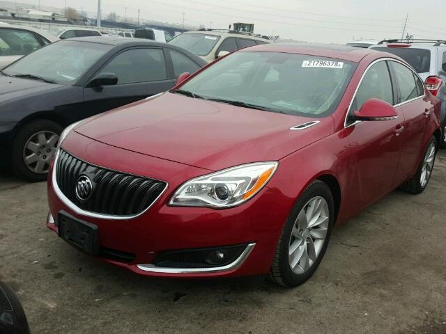 2G4GR5GX9E9325081 - 2014 BUICK REGAL PREM RED photo 2