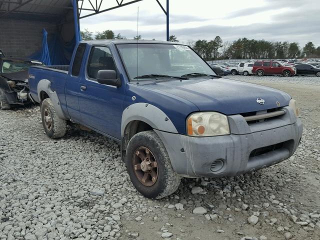 1N6ED26T51C319530 - 2001 NISSAN FRONTIER K BLUE photo 1