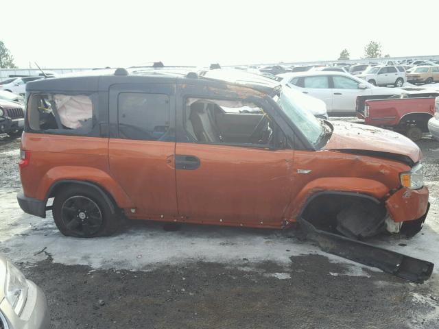 5J6YH2H78BL003538 - 2011 HONDA ELEMENT EX ORANGE photo 9