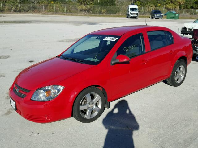 1G1AD5F52A7237924 - 2010 CHEVROLET COBALT 1LT RED photo 2