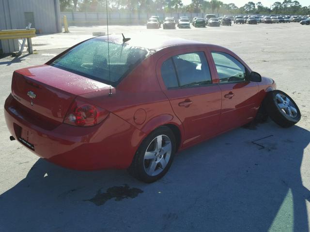 1G1AD5F52A7237924 - 2010 CHEVROLET COBALT 1LT RED photo 4