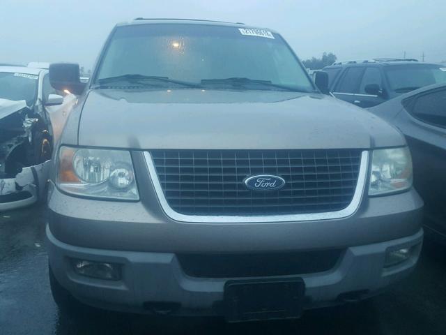 1FMPU16W03LA24320 - 2003 FORD EXPEDITION BEIGE photo 9