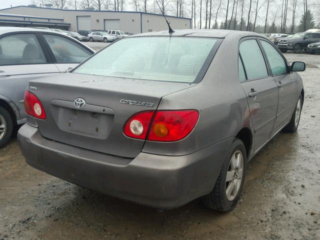 1NXBR32E24Z232439 - 2004 TOYOTA COROLLA CE GRAY photo 4