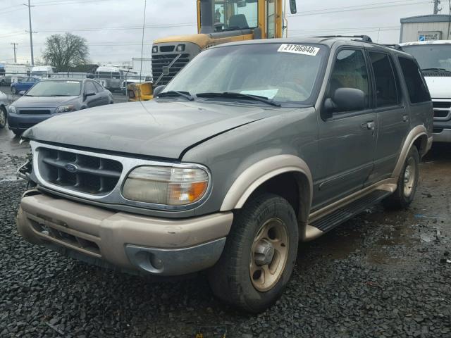 1FMZU74E01ZA26360 - 2001 FORD EXPLORER E BROWN photo 2