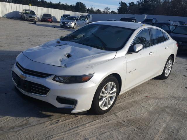 1G1ZE5ST3GF336979 - 2016 CHEVROLET MALIBU LT WHITE photo 2