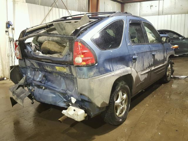 3G7DA03E01S506006 - 2001 PONTIAC AZTEK BLUE photo 4