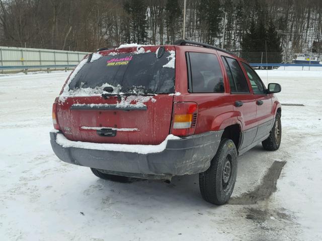 1J4GW48S43C531984 - 2003 JEEP GRAND CHER RED photo 4