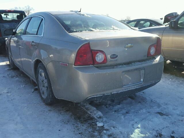 1G1ZG57B08F162087 - 2008 CHEVROLET MALIBU LS GOLD photo 3