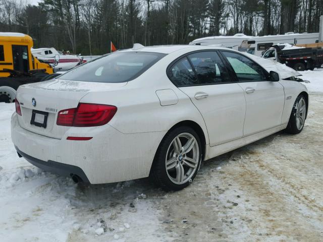 WBAFU7C56DDU74867 - 2013 BMW 535 XI WHITE photo 4